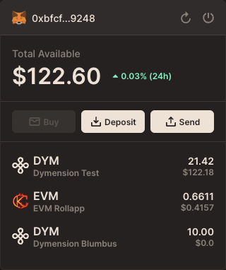 Dymension Connect Widget